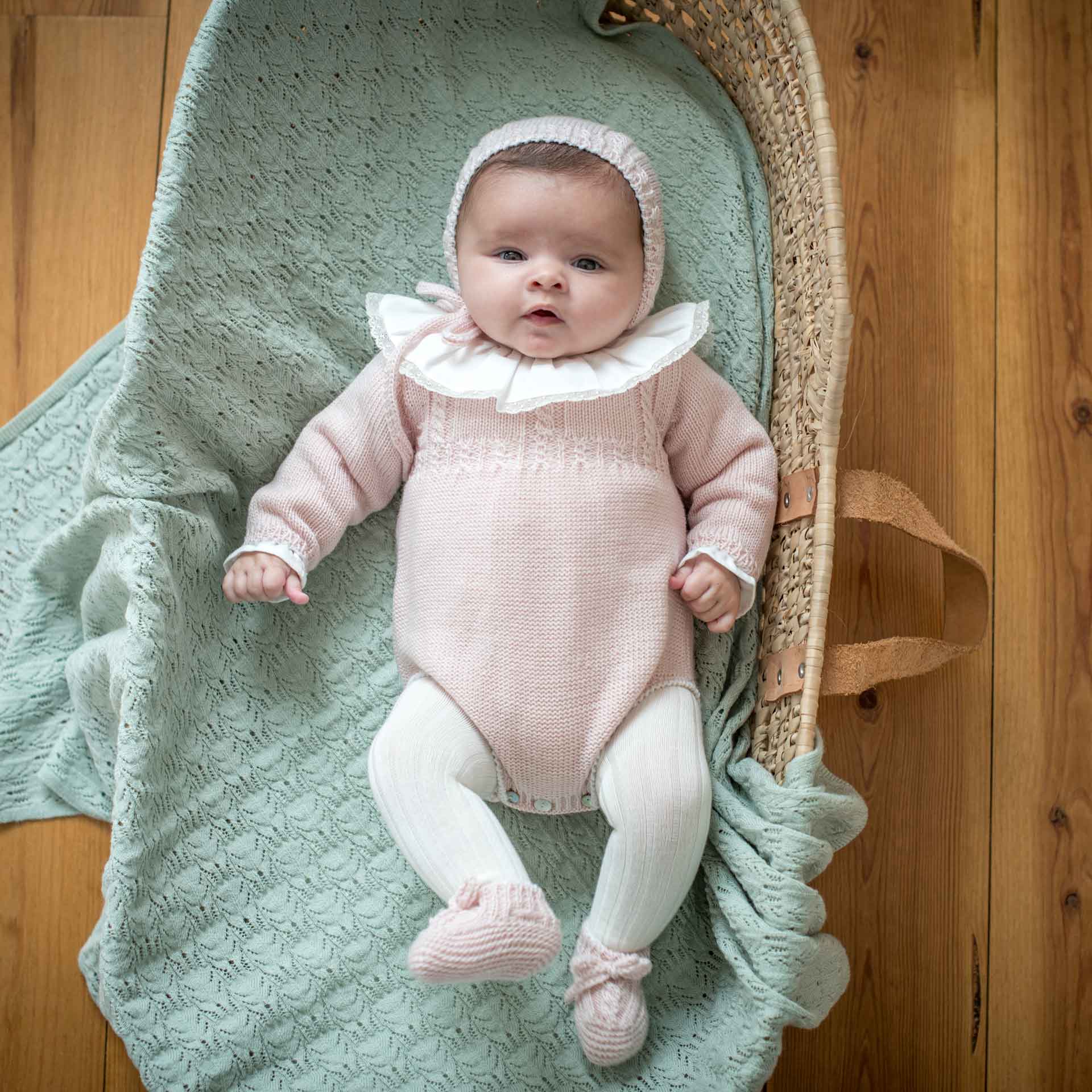 Girls Wool Knitted Rompers